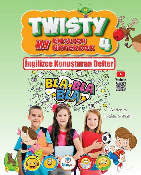 Twisty English 4. Sınıf defter kapağı